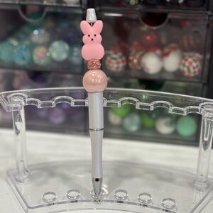 Handcrafted Pink Peeps Bunny Decorative Pen